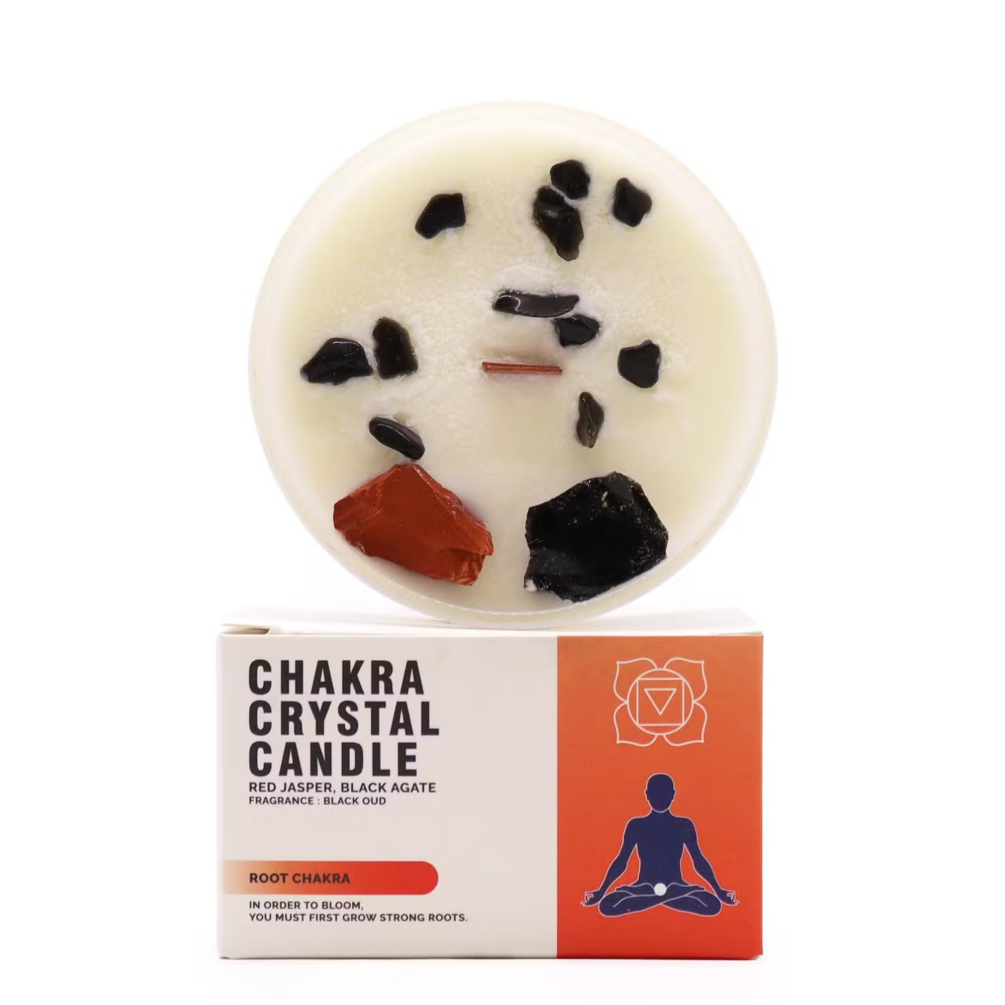 Velas de Cristal de Chakra - Chakra de la Raíz