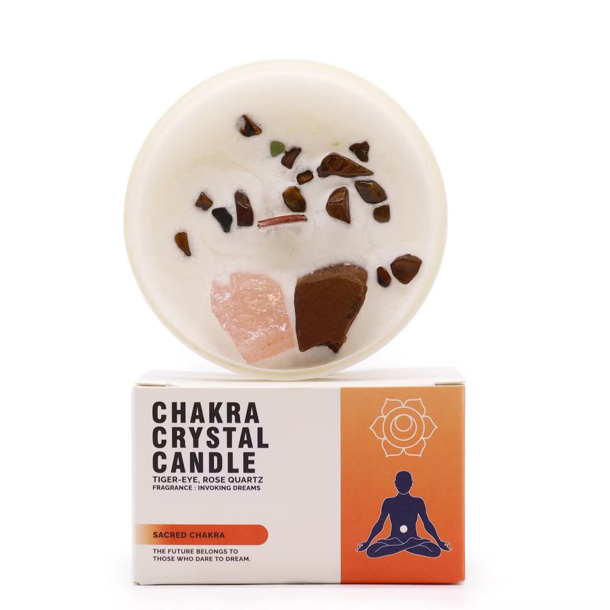 Velas de Cristal de Chakra - Chakra del Sacro