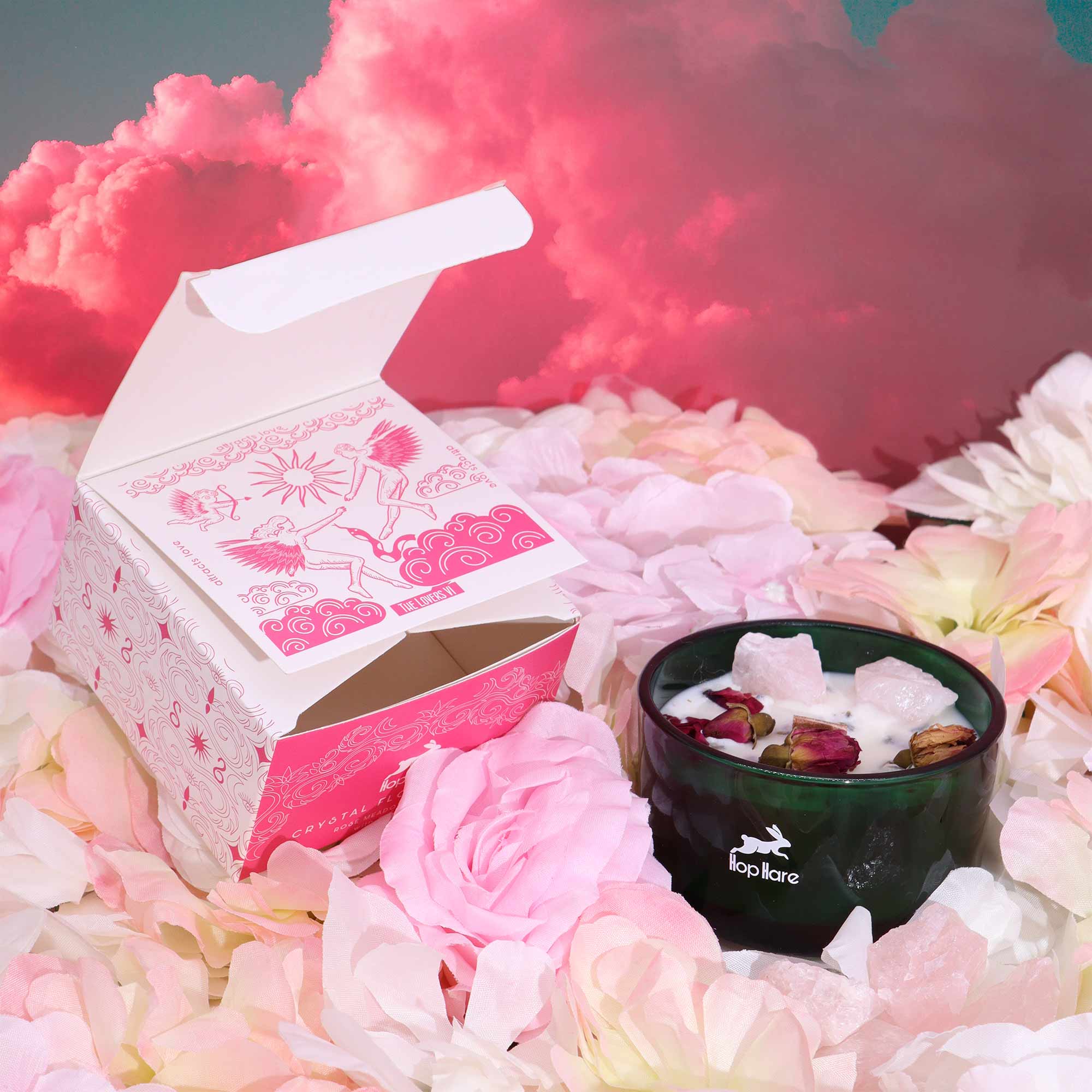 Vela Mágica con Flores y Gemas Hop Hare - Los Amantes