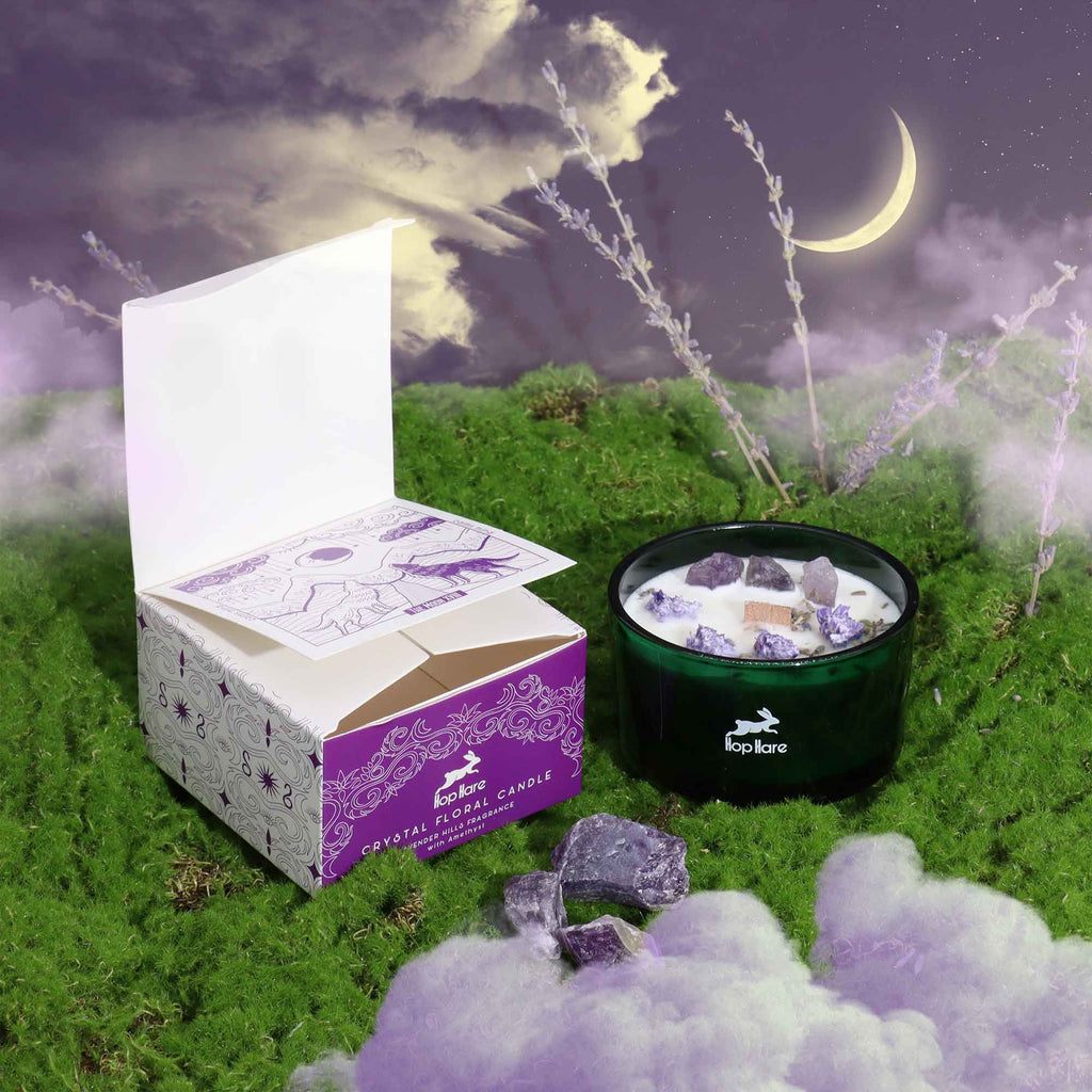 Vela Mágica con Flores y Gemas Hop Hare- La Luna