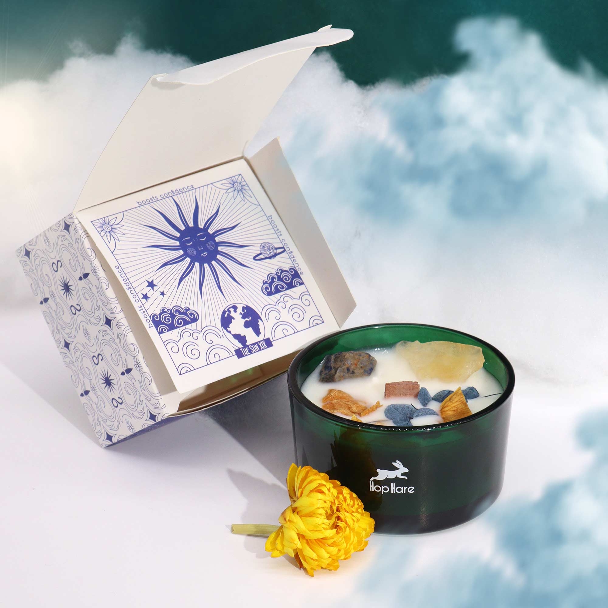 Vela Mágica con Flores y Gemas Hop Hare - El Sol
