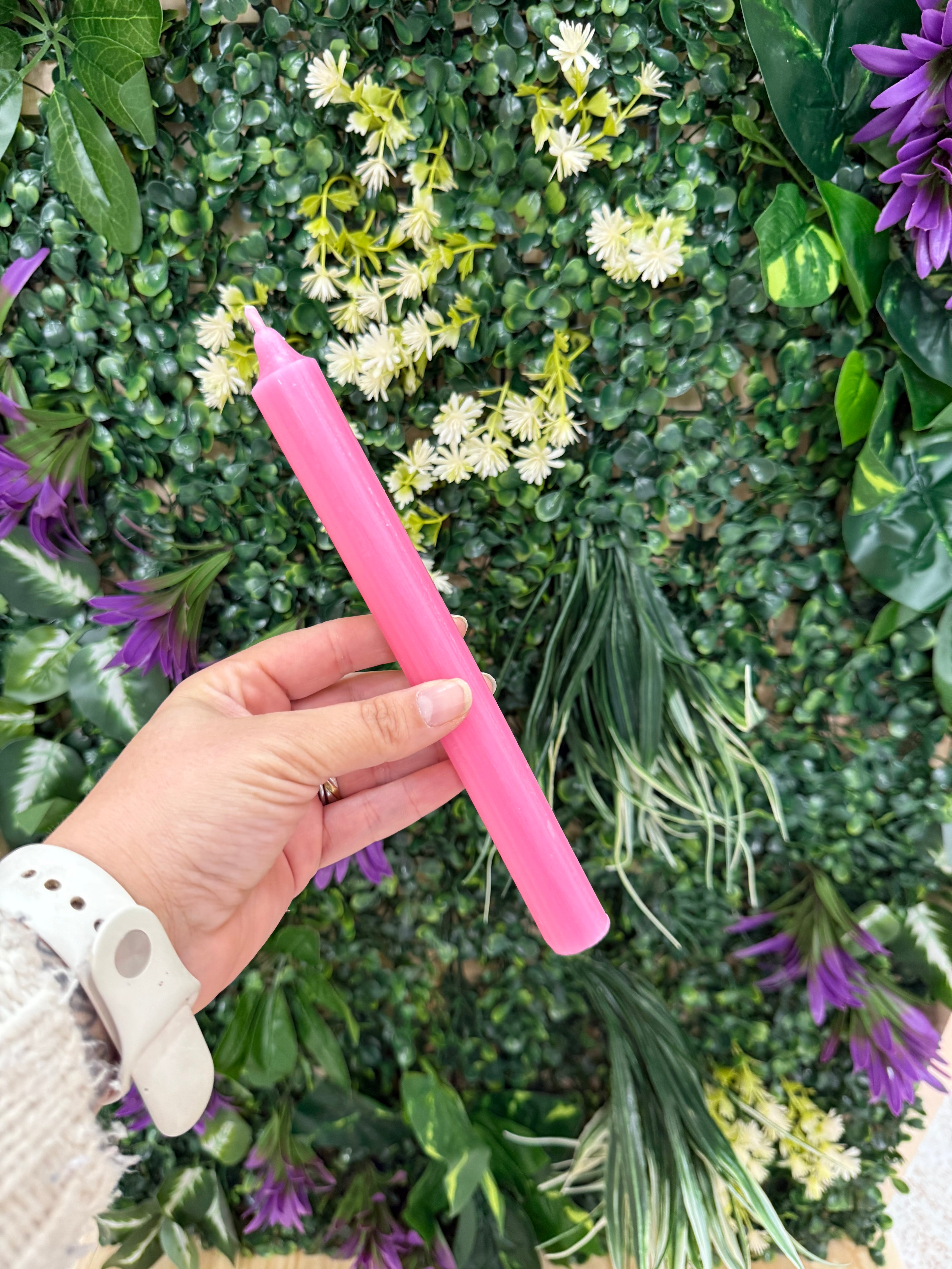 Vela consagrada rosa