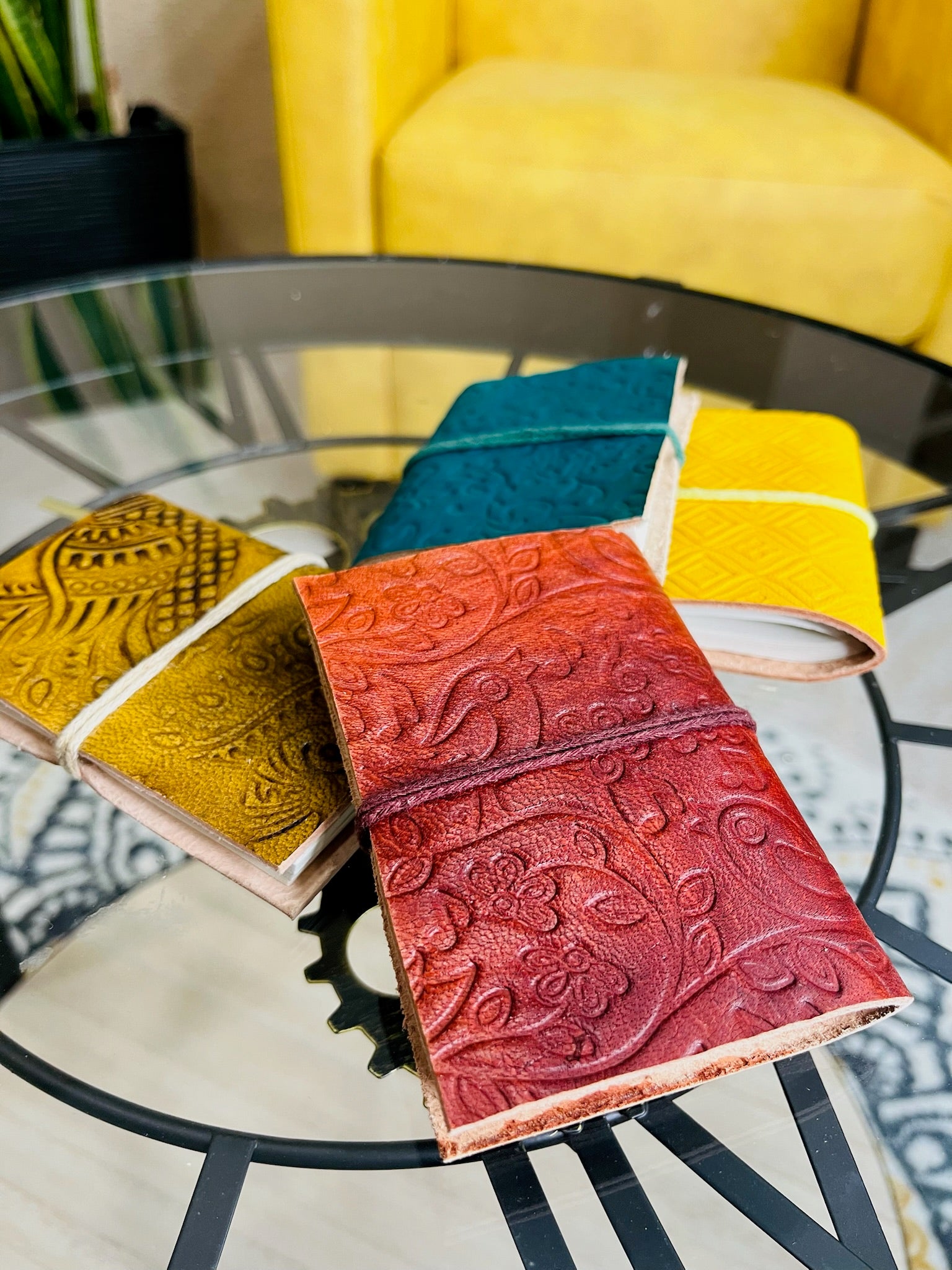 Libretas pequeñas de cuero