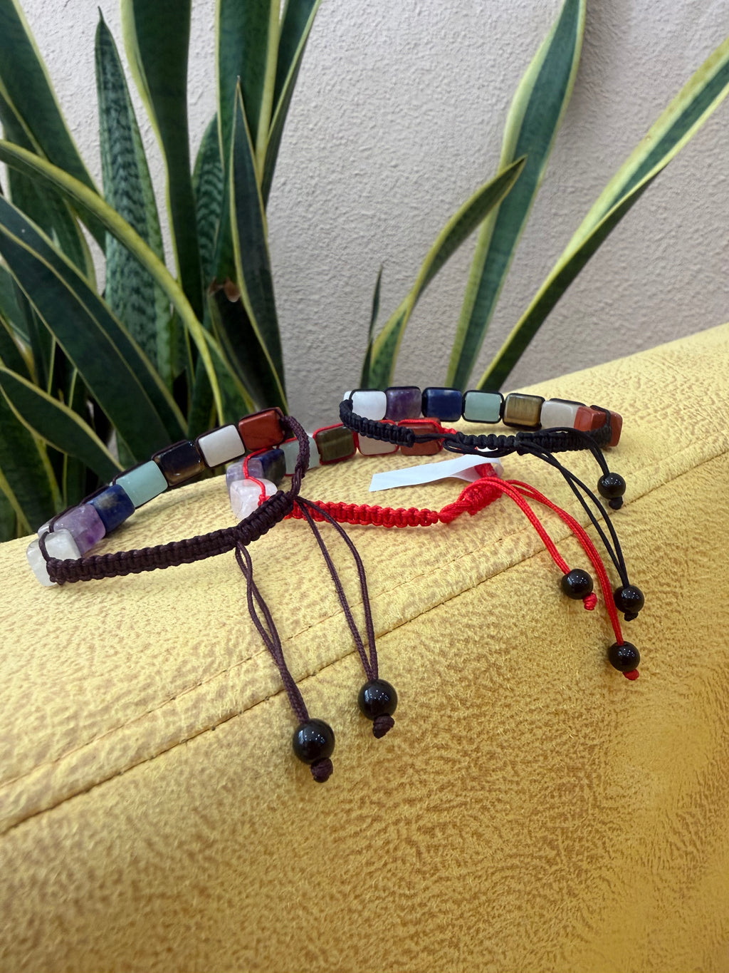 Pulseras de chakras - Piedras pulidas